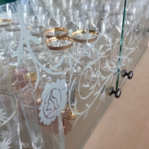 SQ - Cabinetry with custom Glass etching